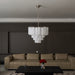 Frosted Murano Cascade Chandelier-DWHOME