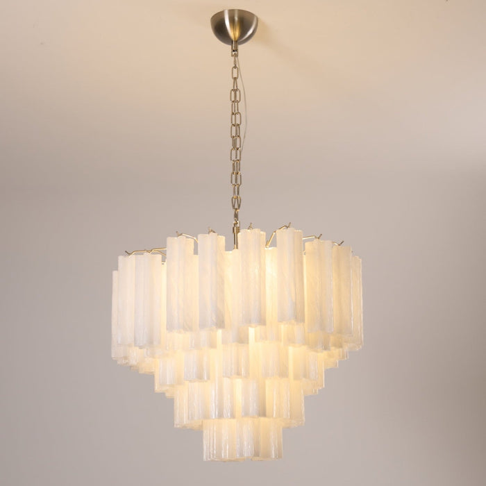 Frosted Murano Cascade Chandelier-DWHOME