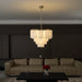 Frosted Murano Cascade Chandelier-DWHOME