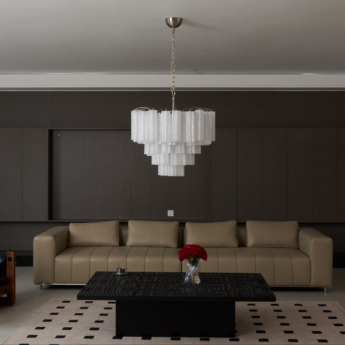 Frosted Murano Cascade Chandelier-DWHOME