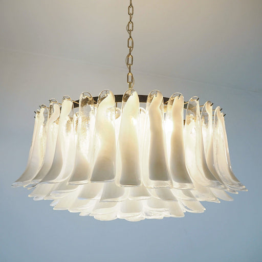 Petals White Murano Chandelier-DWHOME