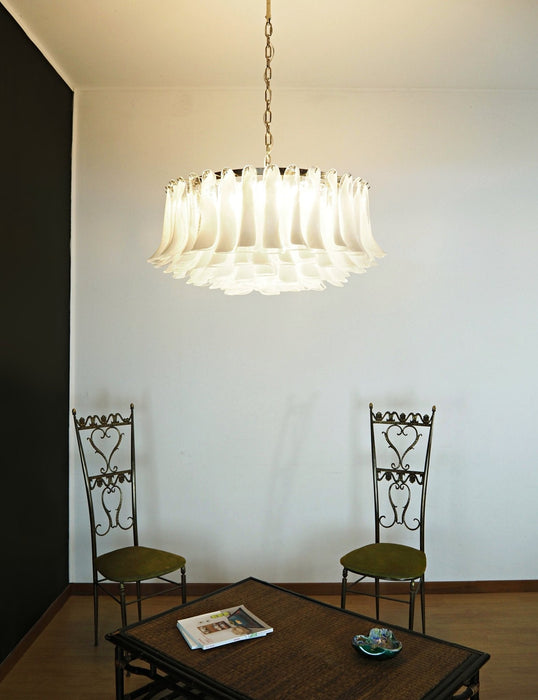 Petals White Murano Chandelier-DWHOME