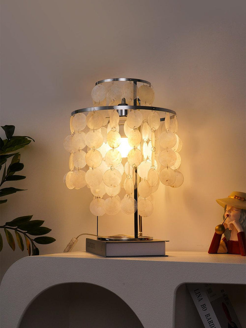 Round Shell Table Lamp-DWHOME