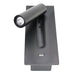 Black Bedside USB Wall Light-DWHOME