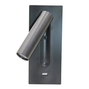 Black Bedside USB Wall Light-DWHOME