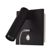 Black Bedside USB Wall Light-DWHOME