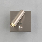 Black Bedside USB Wall Light-DWHOME
