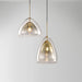 Futuristische Glass Pendant Light.