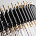 Fyu Modern Large Black and Gold Crystal Chandelier-DWHOME