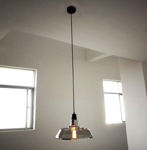 Tinted Glass Shade Industrial Pendant Light - DWHOME