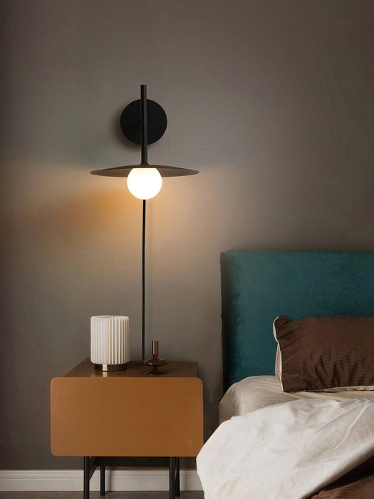 Gea Iron Plug-In Wall Lamp.