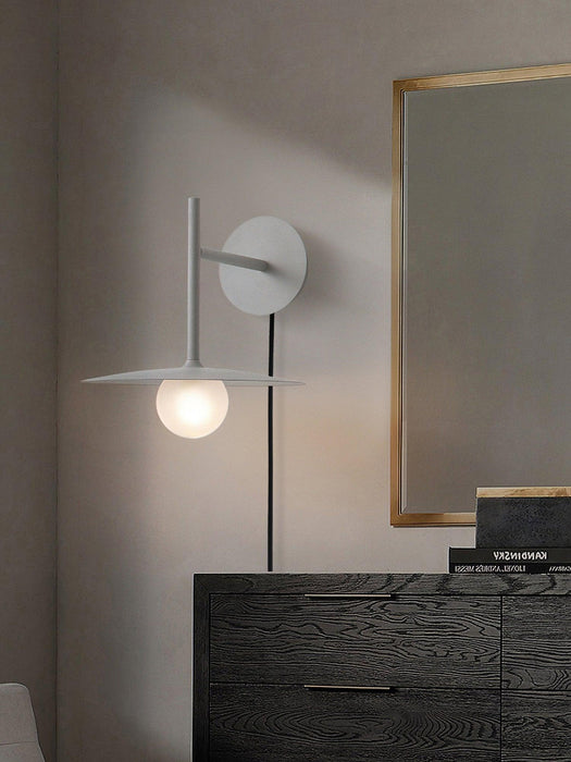 Gea Iron Plug-In Wall Lamp-DWHOME