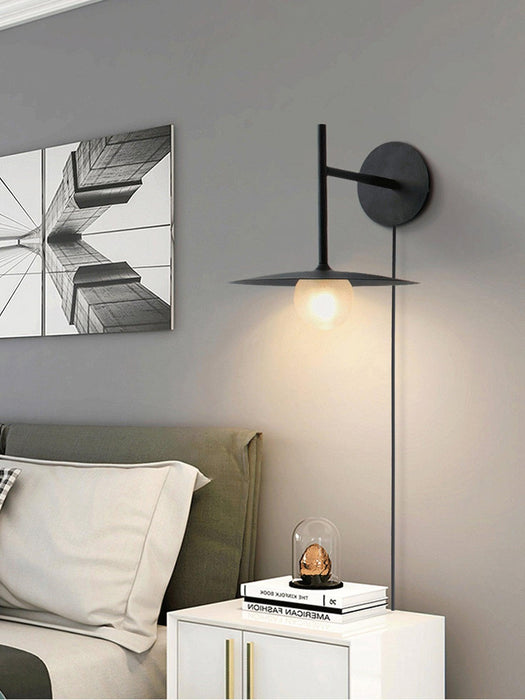 Gea Iron Plug-In Wall Lamp.