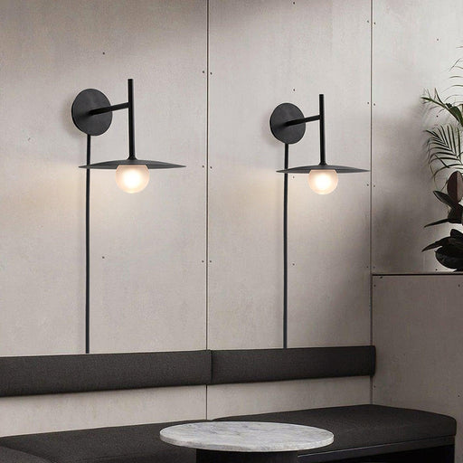 Gea Iron Plug-In Wall Lamp-DWHOME