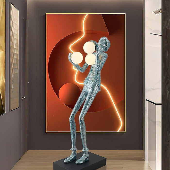 Gentleman Sculpture Floor Lamp-DWHOME