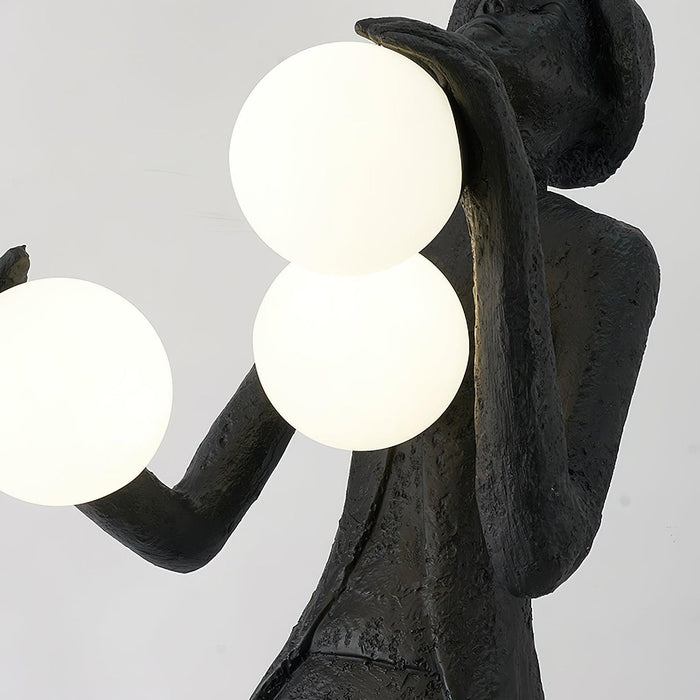 Gentleman Sculpture Floor Lamp.