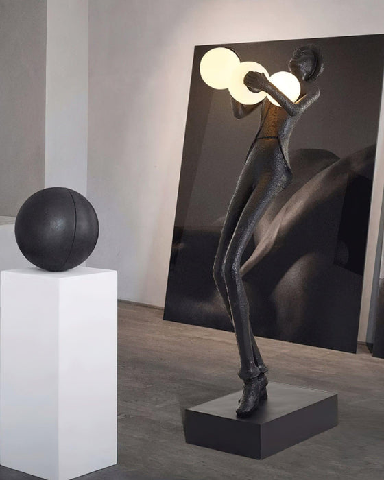 Gentleman Sculpture Floor Lamp.