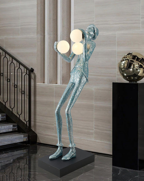 Gentleman Sculpture Floor Lamp.