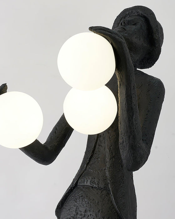 Gentleman Sculpture Floor Lamp.