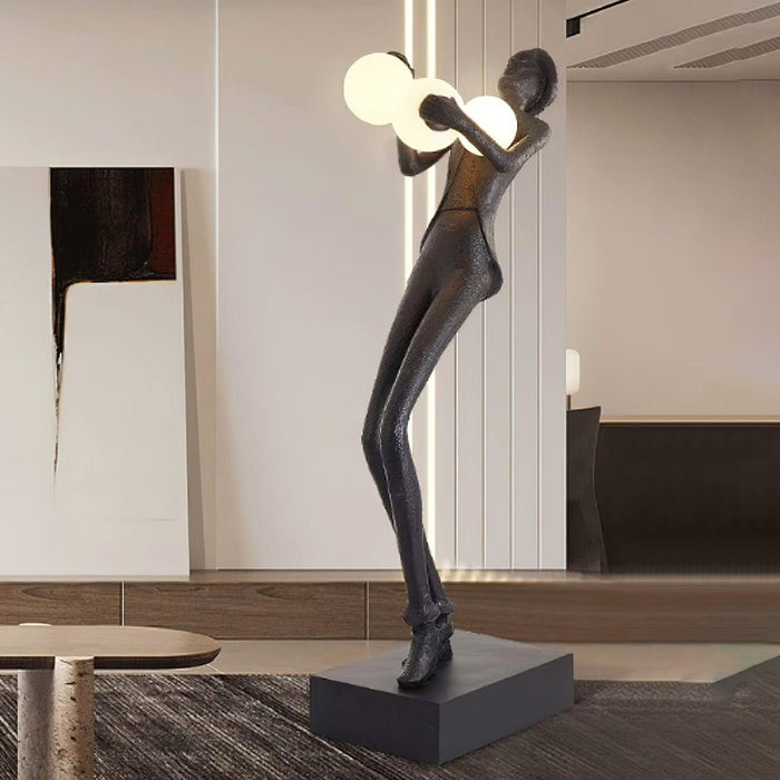 Gentleman Sculpture Floor Lamp.