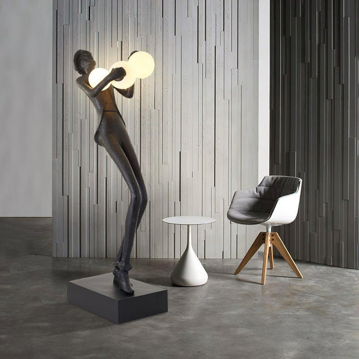 Gentleman Sculpture Floor Lamp.