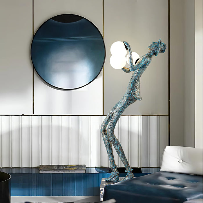 Gentleman Sculpture Floor Lamp.