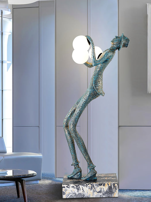 Gentleman Sculpture Floor Lamp.