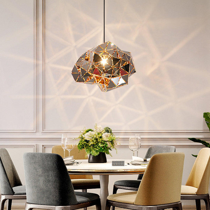 Geometric Panel Pendant Lamp.