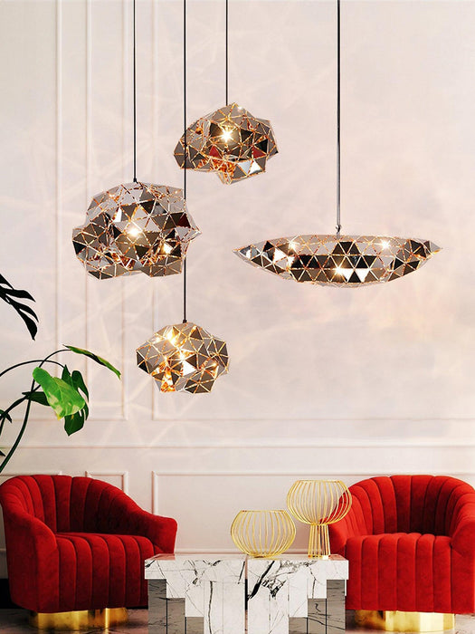 Geometric Panel Pendant Lamp-DWHOME