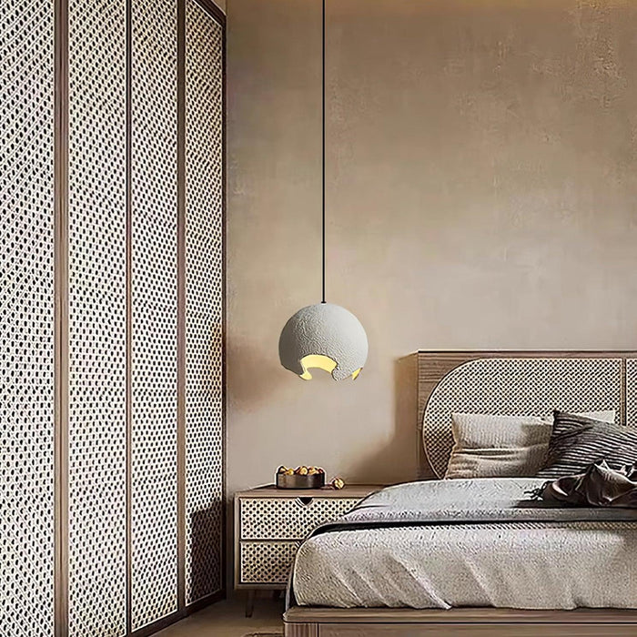 Geometric Resin Pendant Light-DWHOME