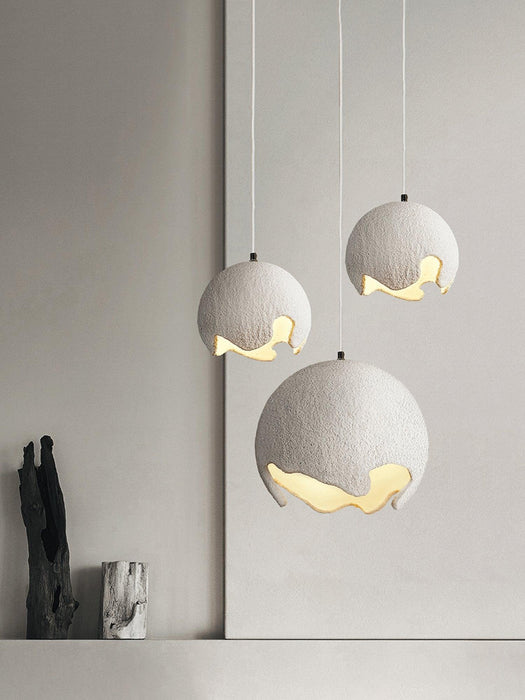 Geometric Resin Pendant Light-DWHOME