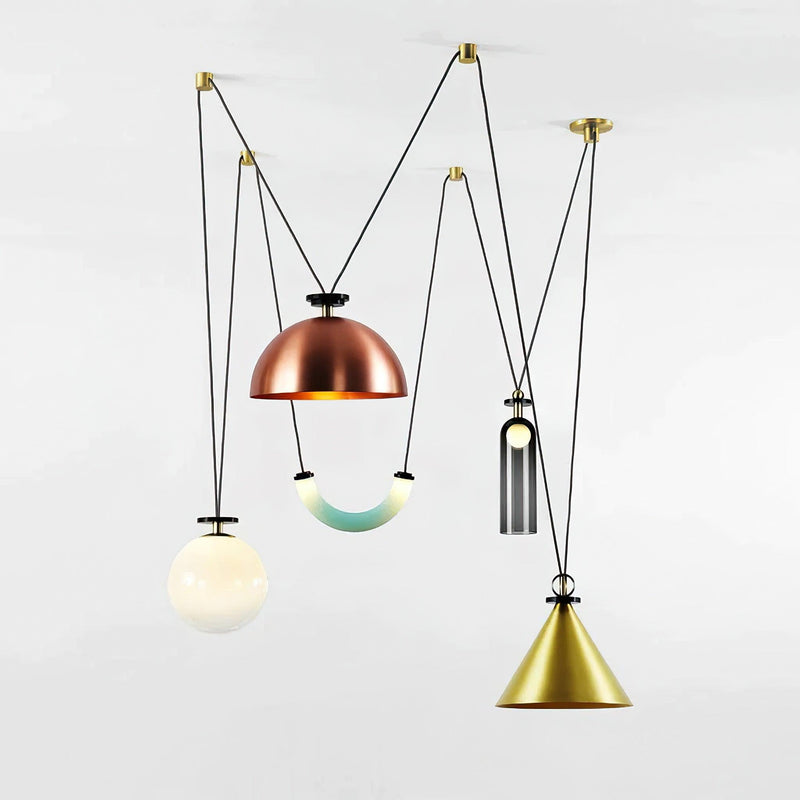 Geometric Shape Art Modern Chandelier-DWHOME