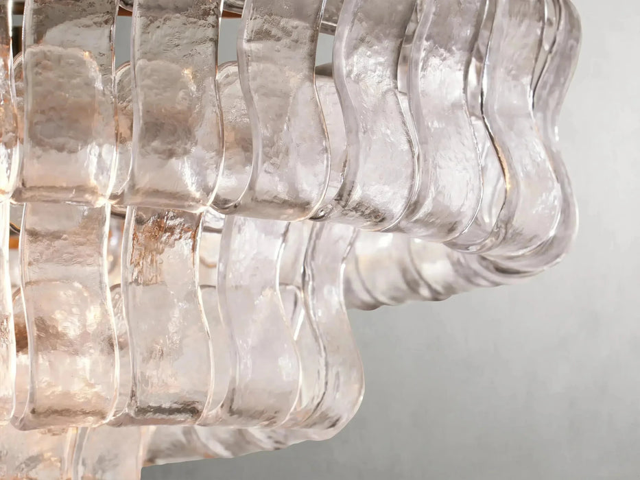 Ghiaccio Oval Chandelier 54''65''-DWHOME