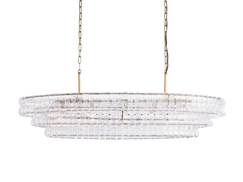 Ghiaccio Oval Chandelier 54''65''-DWHOME