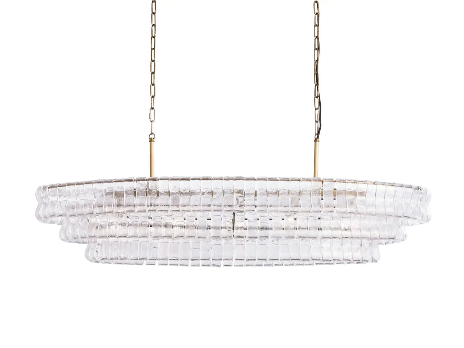 Ghiaccio Oval Chandelier 54''65''-DWHOME