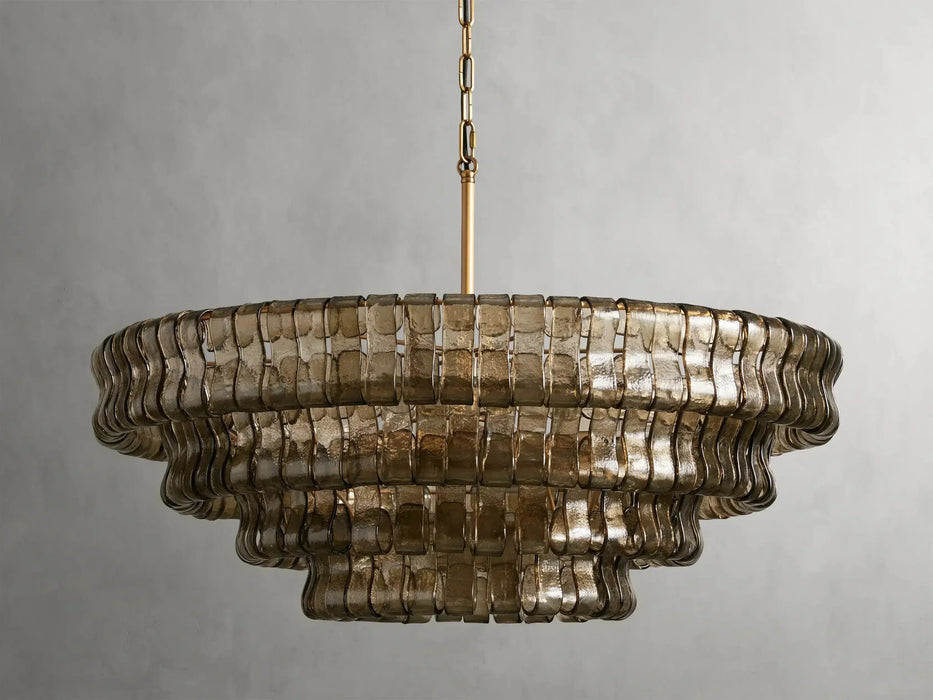 Ghiaccio Round Chandelier 36''48''-DWHOME
