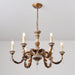 Giltwood Wood Chandelier-DWHOME