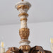 Giltwood Wood Chandelier-DWHOME