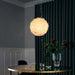 Clear Geode Quartz Crystal Ball Modern Pendant Light-DWHOME