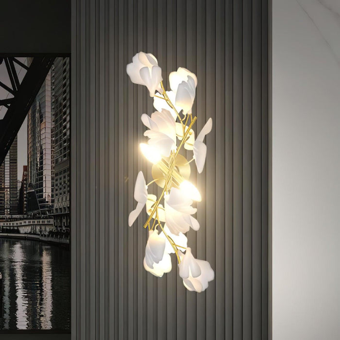 Gingko Flowers Wall Lamp.