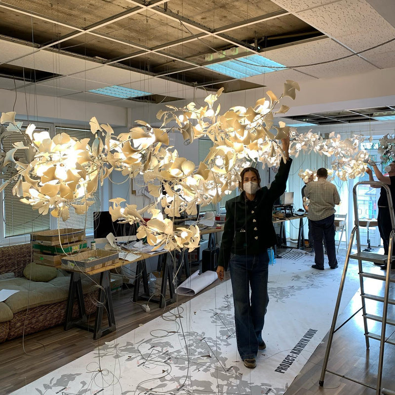 Gingko Leaves Chandelier-DWHOME