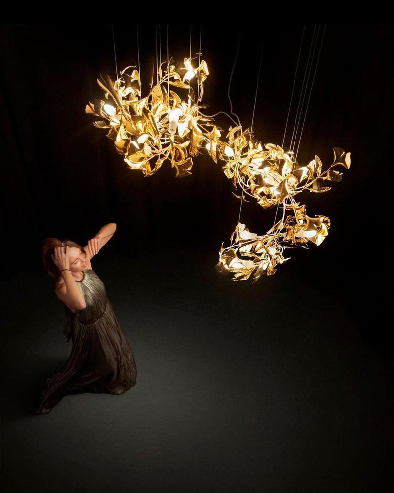 Gingko Leaves Chandelier-DWHOME