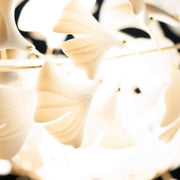 "Combinaison de feuilles dorées et blanches pour lustre Gingko-DWHOME"