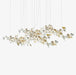 Gold White Leaves Combination Gingko Chandeliers - DWHOME