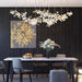 Double Layer Combination Gingko Chandelier.