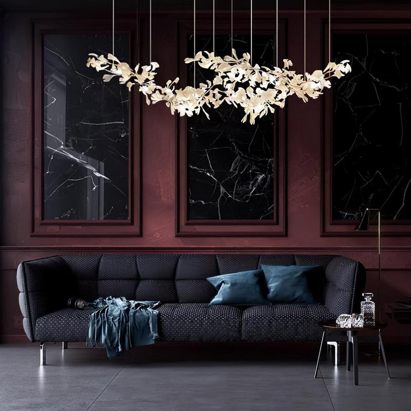 Double Layer Combination Gingko Chandelier-DWHOME