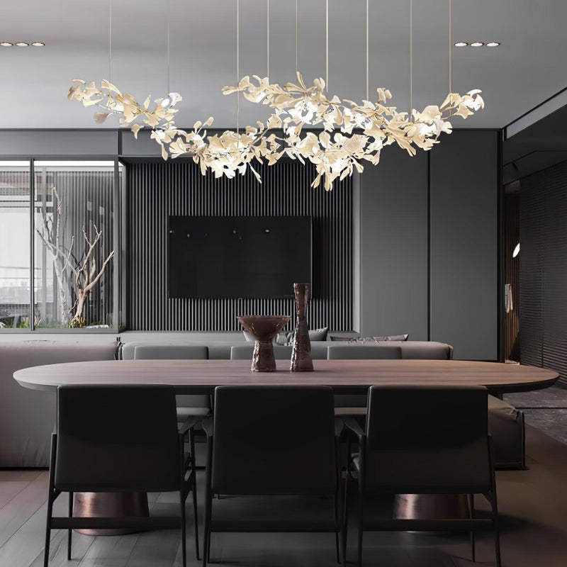 Double Layer Combination Gingko Chandelier-DWHOME