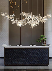Double Layer Combination Gingko Chandelier-DWHOME
