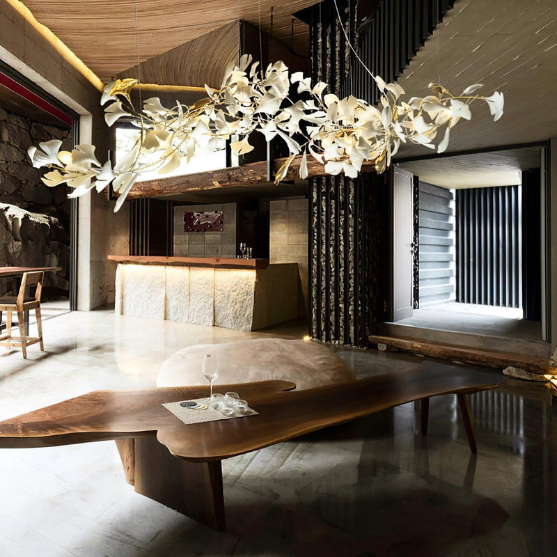 Double Layer Combination Gingko Chandelier-DWHOME