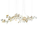 Gold White Leaves Combination Gingko Chandeliers - DWHOME